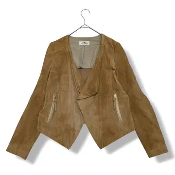 그레이스 콘티넨탈 염소 가죽 스웨이드 자켓 카멜 38 사이즈