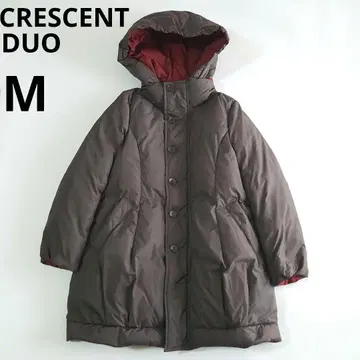 크레센트 듀오 여성용 리버서블 다운 코트 후드 부착 M