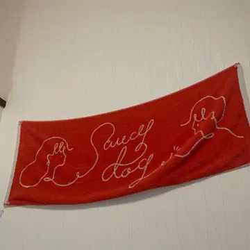 Saucy Dog 타월 빨간색