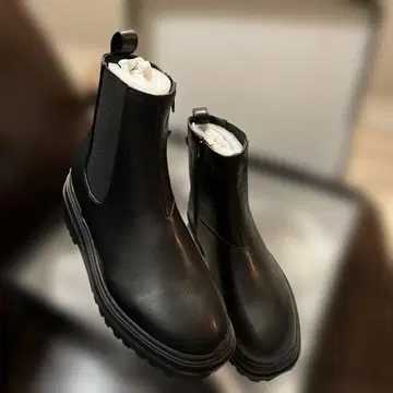 AZUL 블랙 사이드 고어 부츠