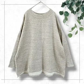 trois 오버 사이즈 맨투맨 트레이닝복 넉넉한 드롭 숄더