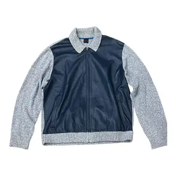 Papas 파파스 가죽 x 니트 자켓 사이즈 L