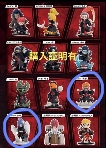 NARUTO POPMART BATTLE AGAINST AKATSUKI