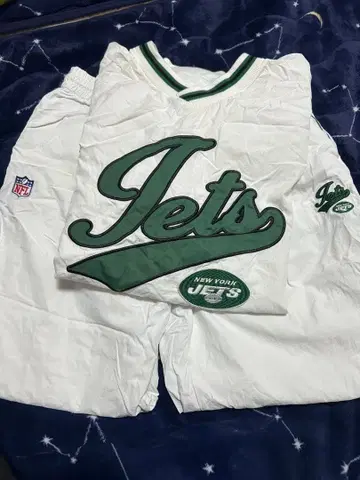 뉴욕 제츠 화이트 저지와 팬츠 세트