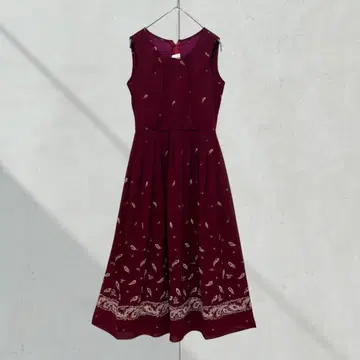 2829 [쥬네비비안] 원피스 슬리브리스 봄/여름 M 일본제 홍차