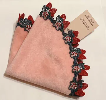 치카자와 레이스 손수건 딸기