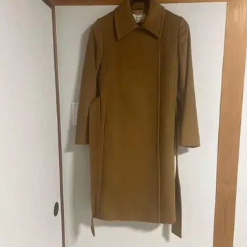 미착용 INED 캐시미어 카멜 롱 코트