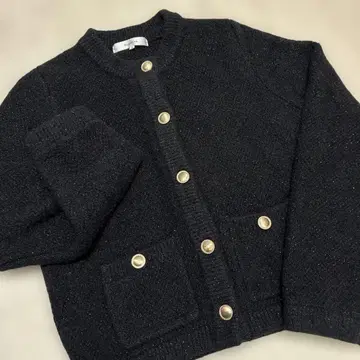 리랜드트루 라메 니트 자켓