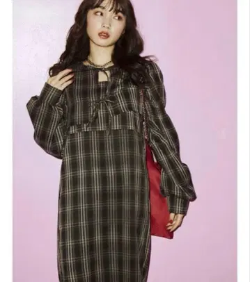 jouetie 블라우스 레이어드 원피스