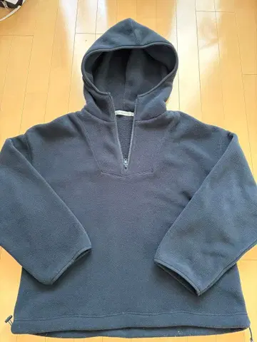 MOUSSY 플리스 후드 부착 후드티 다크 그레이 블랙