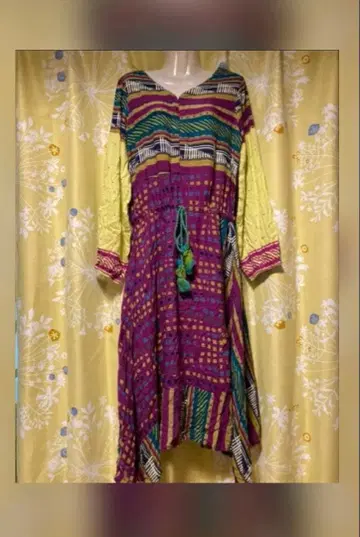 에스닉 원피스 동양인 히피 보헤미안 그런지