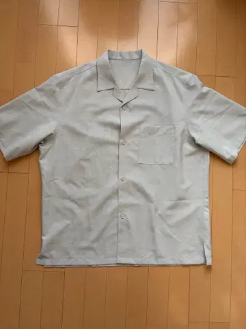 GU 반팔 셔츠 팬츠 셋업 XL 라이트 베이지