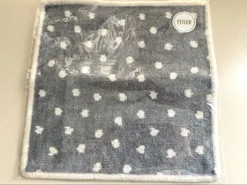 FEILER 슈가 도트 무늬 손수건 그레이/화이트