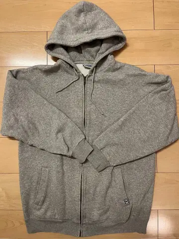 디스커스 애슬레틱 긴팔 집업 후드티 속기모 그레이