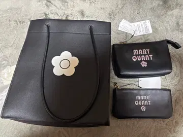MARY QUANT x AZUL 쇼퍼백 글리터 파우치 펜 케이스