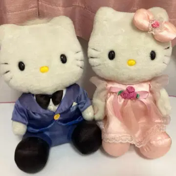 헤이세이 레트로 키티 다니엘 웨딩 봉제 인형 노래하고 춤추고 말하는 레어