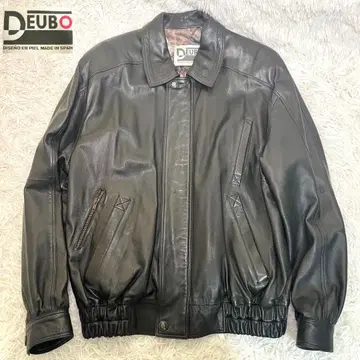 [ DEUBO ] 스페인산 빈티지 라무 가죽 자켓 총