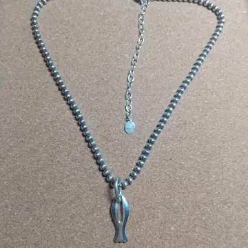 Clioblue 목걸이 물고기 모티브 925 약 19g