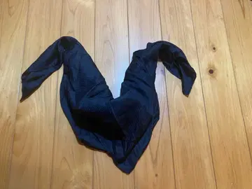 넘버나인 실크 100% 블랙 스톨 스카프 스탠다드기