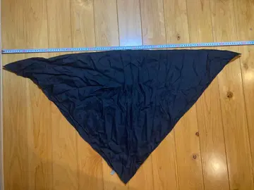 넘버나인 실크 100% 블랙 스톨 스카프 스탠다드기