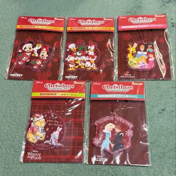 디즈니 크리스마스 오너먼트 복권 2025 아크릴 오너먼트 5종 세트