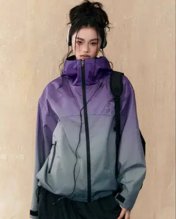 [미개봉 새상품] usg.online 그라데이션 퍼플 마운틴 후드티