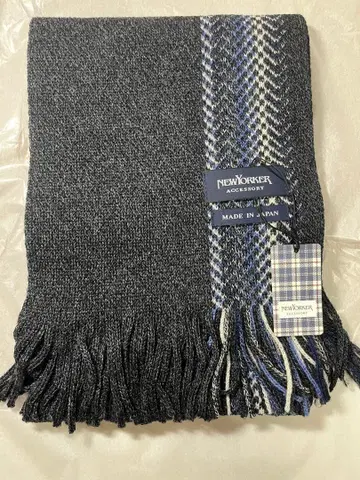 NEWYORKER 체크 무늬 머플러 일본제