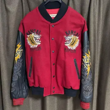 KANSAI O2 호랑이 드래곤 자수 바시티 자켓