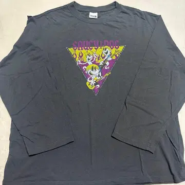 Saucy Dog 긴팔 티셔츠 M 사이즈 그래픽 프린트 사우시도그