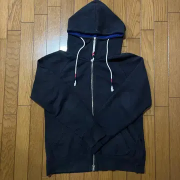 [레어] BEAMS 더블 지퍼 후드티 크롭 기장