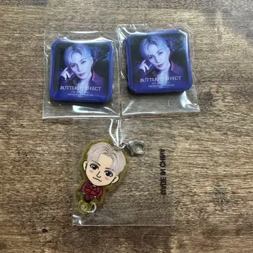 야기 유세이 가챠 캔 배지 이어지는 키링