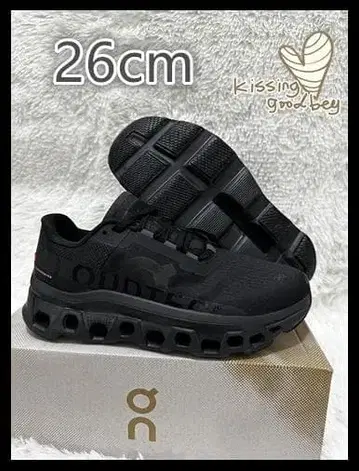 On 클라우드몬스터 블랙 스니커즈 26cm