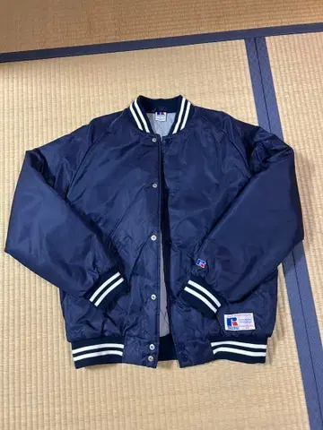 RUSSELL ATHLETIC 네이비 바시티 자켓