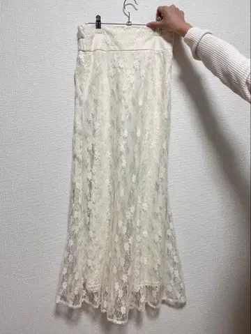레이스 머메이드 스커트