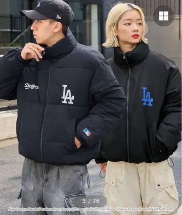 MLB 다저스 리버서블 자켓 다운 자켓 스트릿