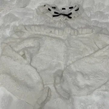 시마무라 이모짱 오프숄더 니트 화이트