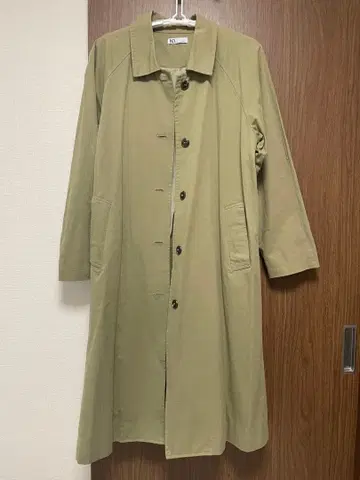 Nachu&Diary 카키 롱 트렌치코트 프리 사이즈