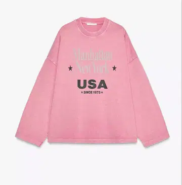 ZARA 자라 워시 테이스트 텍스트 T셔츠 S 사이즈