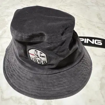 PING 버킷햇 다크 그레이 1959 로고 자수