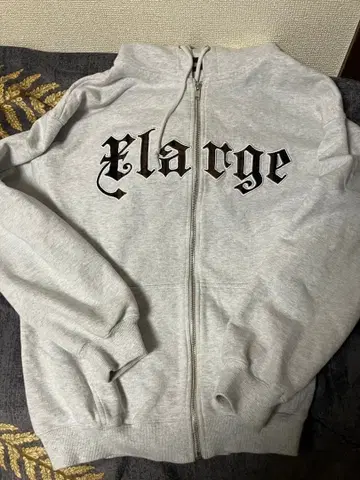 XLARGE 풀 집업 후드티 화이트