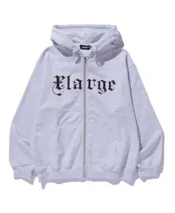 XLARGE 풀 집업 후드티 화이트
