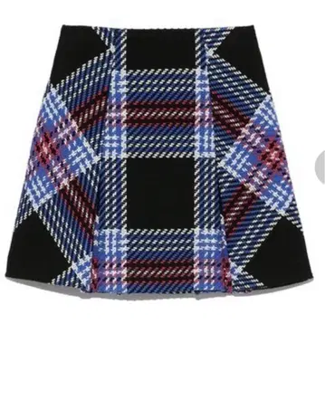 snidel 로빙 체크 미니 스커트