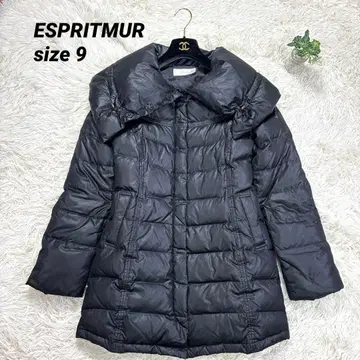 다운 자켓 다운 코트 여배우 옷깃 블랙