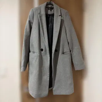 그레이 롱 코트 S 사이즈