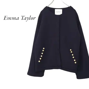 Emma Taylor 노카라 자켓 네이비