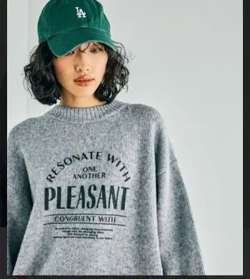 [ LEPSIM ] [ 택 포함 새상품 ] 5게이지 프린트 로고 풀오버