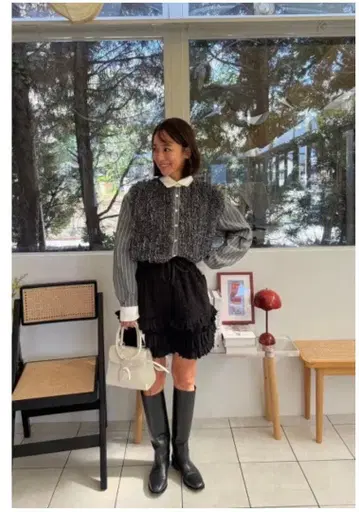 미사용 새상품 rosymonster kalefrillstripe 셔츠