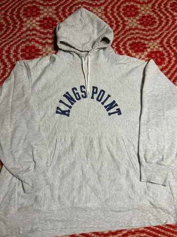 챔피온 리버스 위브 KINGS POINT 후드티 빈티지