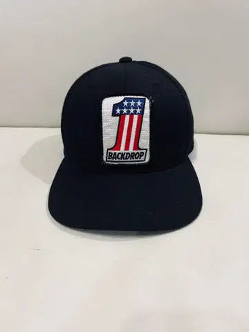 [ 새상품급 ] BACKDROP 백드롭 자수 로고 캡 블랙