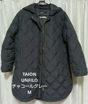 TAION UNF/LO 다운 코트 M 다크 그레이